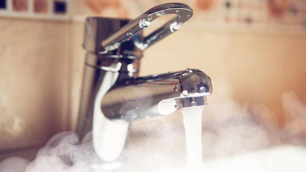 кран гарячої води для розпарювання пеніса перед збільшенням содою